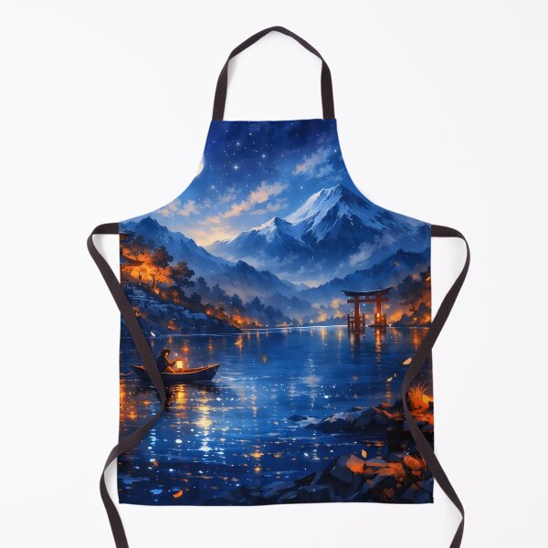 Item preview, Blue and Orange Lake of Whispers designed and sold by sigmaartstudio.