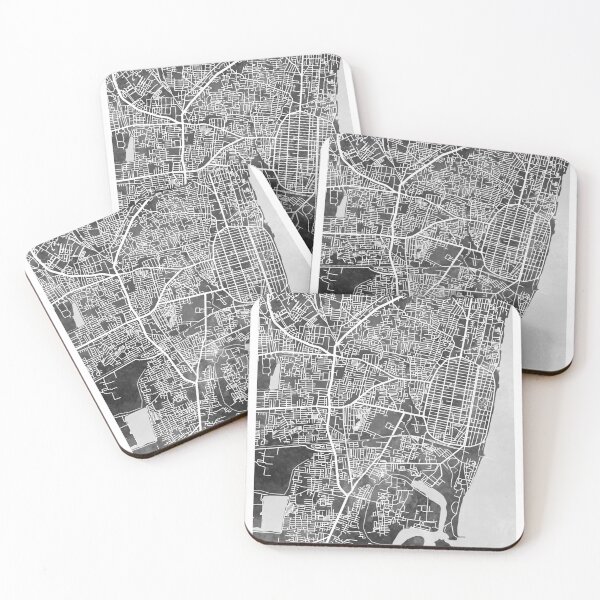 Item preview, Pondicherry Street Map India designed and sold by ArtPrints.