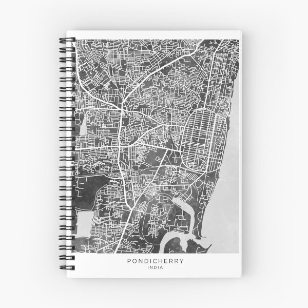 Item preview, Pondicherry Street Map India designed and sold by ArtPrints.