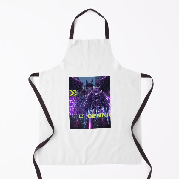 Item preview, Chica Anime Cyberpunk Alada Arte Neón Tech designed and sold by DoganDesignCo.
