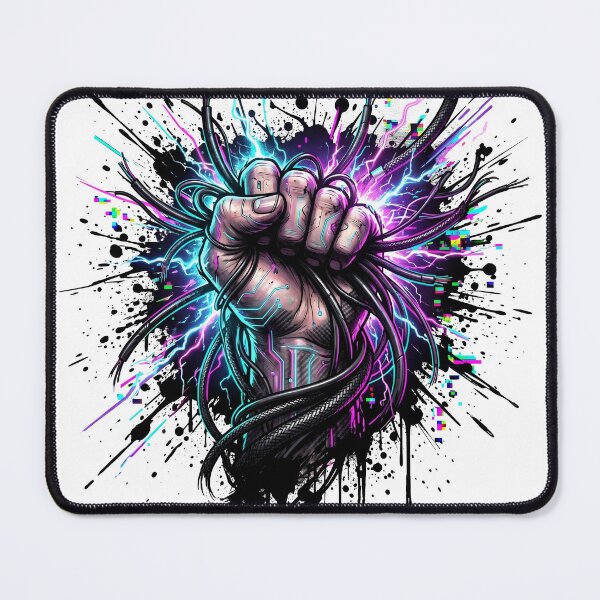 Item preview, The Wired Fist: Cybernetic Power & Data Grip designed and sold by OnikaD art.