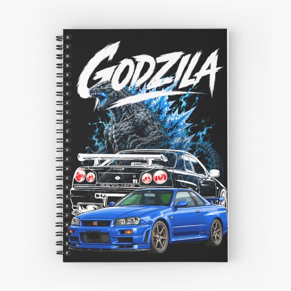 Item preview, R34 Skyline Godzilla Legend Illustration designed and sold by Yomu1.