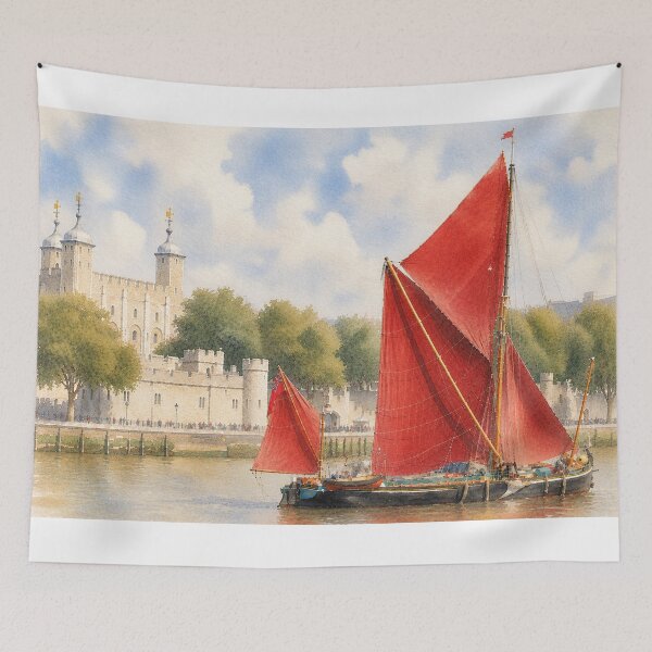 Item preview, Thames Barge by Tower of London designed and sold by designbywhacky.