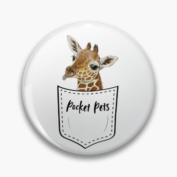 Item preview, Snarky giraffe in a pocket designed and sold by OnaleeNicklinArt.