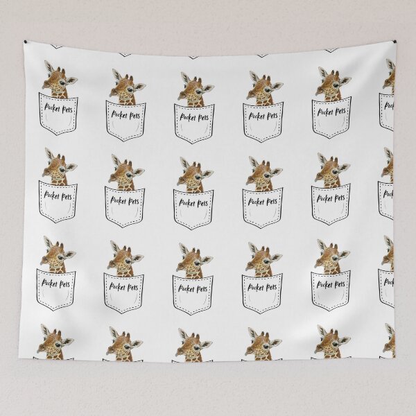Item preview, Snarky giraffe in a pocket designed and sold by OnaleeNicklinArt.
