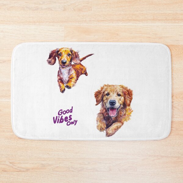 Item preview, Good Vibes Only Dogs – Cute Dachshund & Golden Retriever Sticker Set designed and sold by olenapetol.