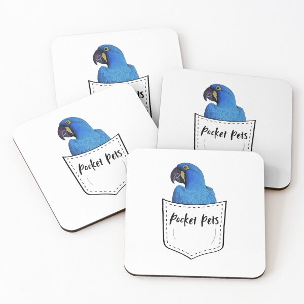 Item preview, Blue parrot in a pocket  designed and sold by OnaleeNicklinArt.