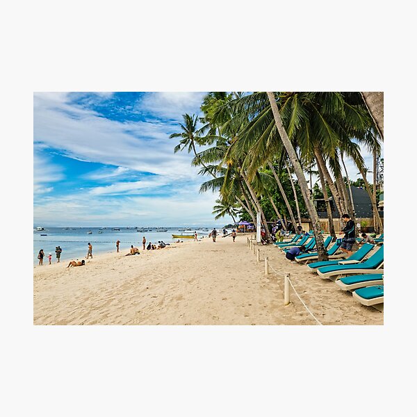 Item preview, Alona Beach, Panglao - Tropical Bohol Paradise | Vibrant Philippines Coastal Seascape Art designed and sold by Ross.A.Campbell.