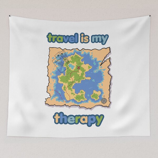 Item preview, Travel Is My Therapy. designed and sold by Dinasshop.