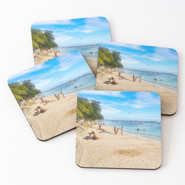 Item preview, Alona Beach, Panglao - Tropical Bohol Paradise | Vibrant Philippines Coastal Seascape Art designed and sold by Ross.A.Campbell.