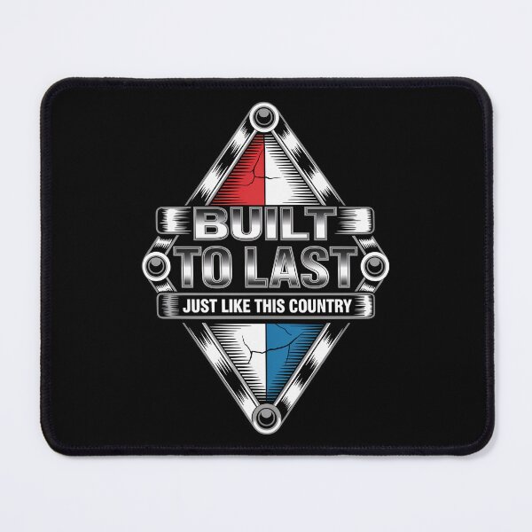 Item preview, Built to Last Chrome Diamond Emblem Patriotic designed and sold by OldGloryForge.