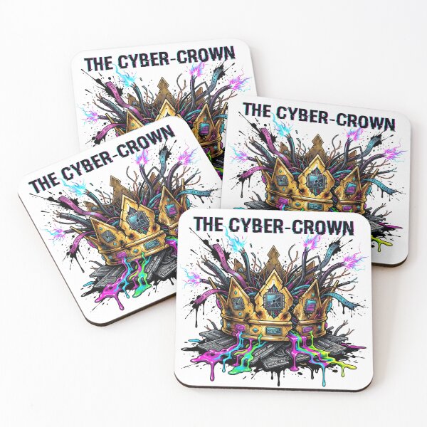 Item preview, La Corona Cibernética: Arte Distópico del Fallo de Datos designed and sold by OnikaD art.