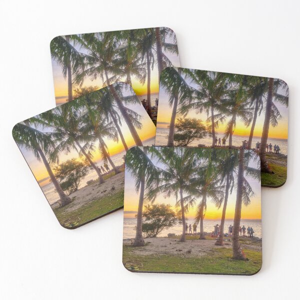 Item preview, Sunset at Hermit Beach - Panglao Island, Bohol | Secluded Philippines Golden Hour Landscape Art designed and sold by Ross.A.Campbell.