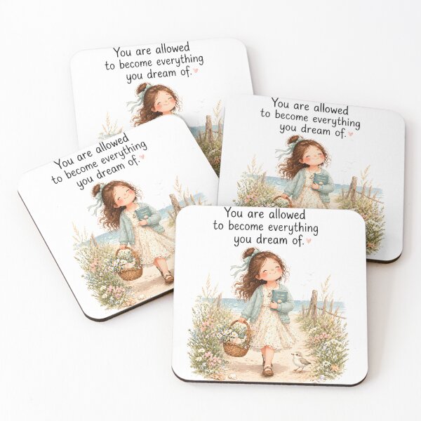 Item preview, Calista Personalized Inspirational Girl Seaside Dreams Quote designed and sold by LoveNurseries.