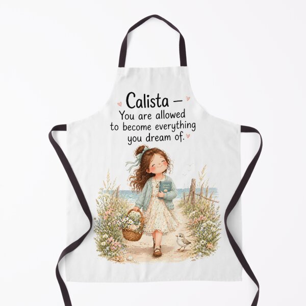 Item preview, Calista Personalized Inspirational Girl Seaside Dreams Quote designed and sold by LoveNurseries.