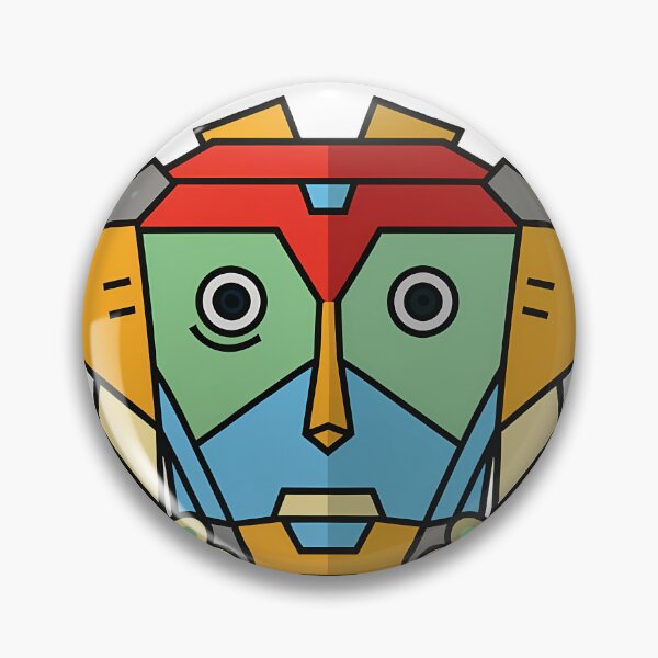 Item preview, Colorful Abstract Robot Mascot Geometric Mecha Illustration designed and sold by DesignArtist.ia.