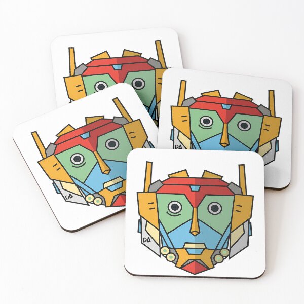 Item preview, Colorful Abstract Robot Mascot Geometric Mecha Illustration designed and sold by DesignArtist.ia.
