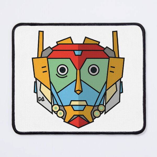 Item preview, Colorful Abstract Robot Mascot Geometric Mecha Illustration designed and sold by DesignArtist.ia.