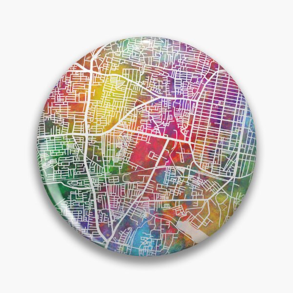 Item preview, Pondicherry Street Map India designed and sold by ArtPrints.
