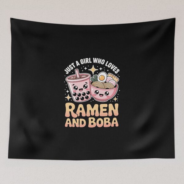 Item preview, just a girl who loves ramen and boba designed and sold by jkrphoto.