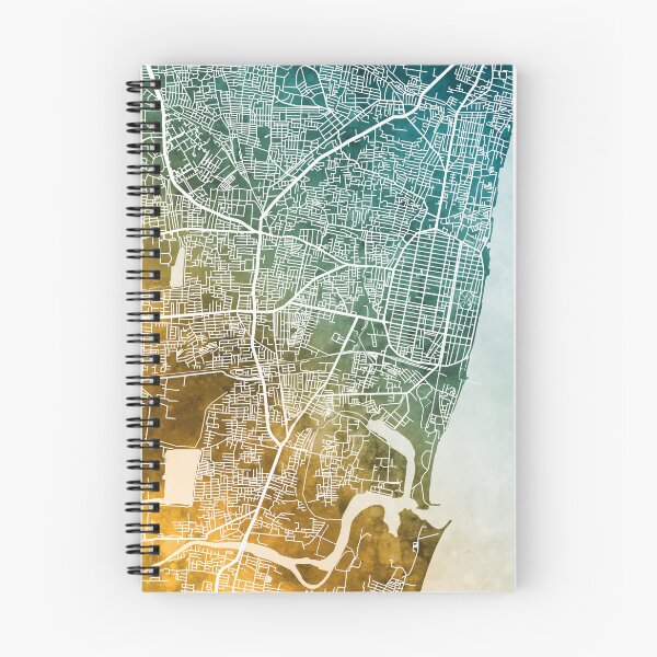 Item preview, Pondicherry Street Map India designed and sold by ArtPrints.