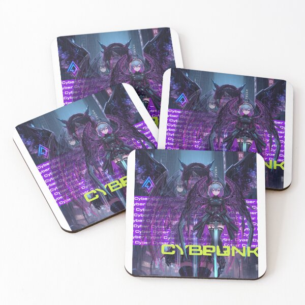 Item preview, Futuristic Cyberpunk Angel Neon Anime Art designed and sold by DoganDesignCo.