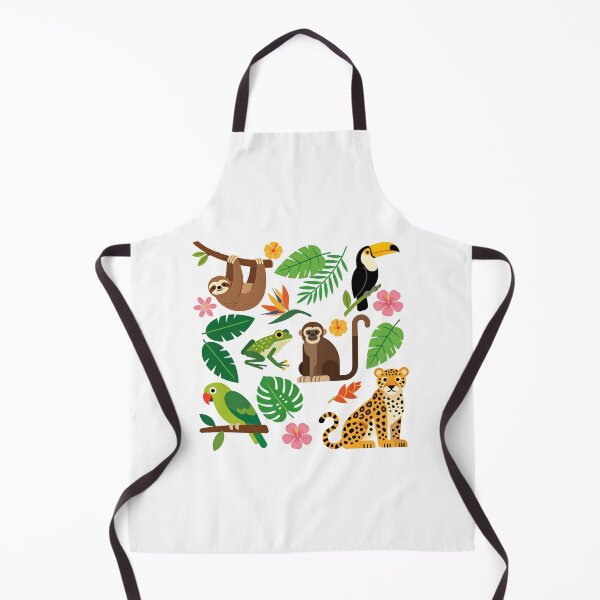 Item preview, Rainforest animals pattern designed and sold by Andrea Kreates.