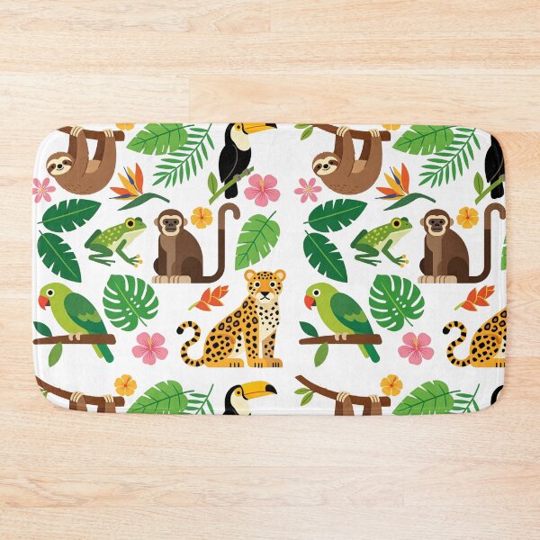 Item preview, Rainforest animals pattern designed and sold by Andrea Kreates.