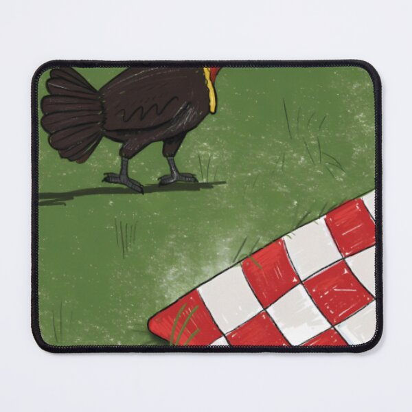 Item preview, Picnic Intruder whimsical bird picnic illustration nature humor designed and sold by Velmoraqs.