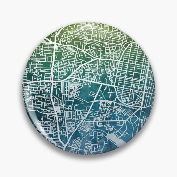 Item preview, Pondicherry Street Map India designed and sold by ArtPrints.