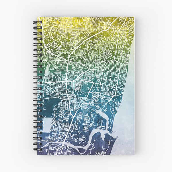 Item preview, Pondicherry Street Map India designed and sold by ArtPrints.