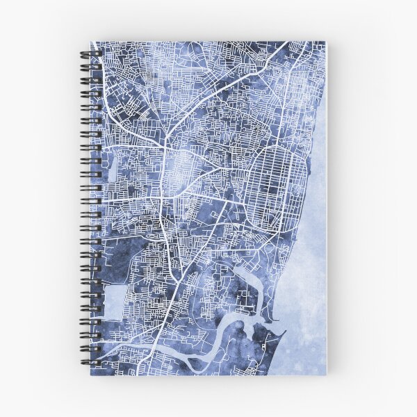 Item preview, Pondicherry Street Map India designed and sold by ArtPrints.