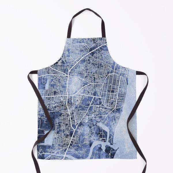 Item preview, Pondicherry Street Map India designed and sold by ArtPrints.