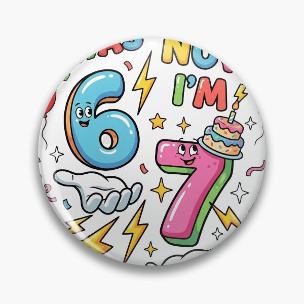 Item preview, I was 6 Now I'm 7 7th Birthday 6 7 Birthday  T-Shirt designed and sold by ArtyLify.