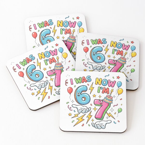 Item preview, I was 6 Now I'm 7 7th Birthday 6 7 Birthday  T-Shirt designed and sold by ArtyLify.