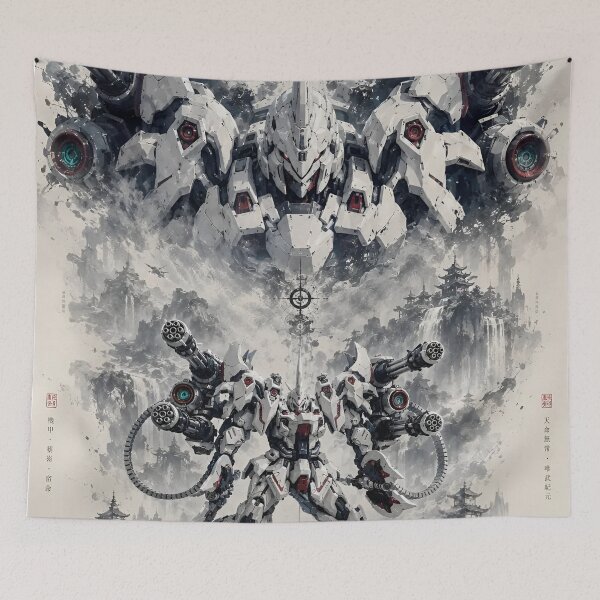Item preview, White Tyrant Xeno Heavy Assault Mecha | Futuristic Anime Robot War Machine Art designed and sold by Dyan4.