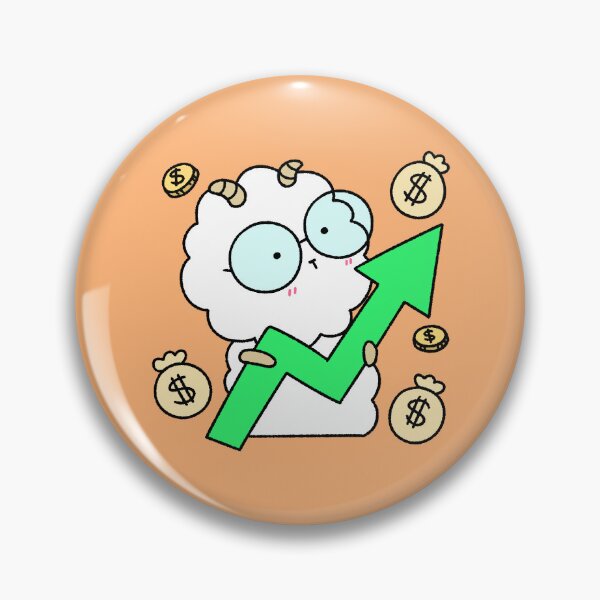 Item preview, Cute Sheep Stock Market Bull Run Illustration designed and sold by ubborn.