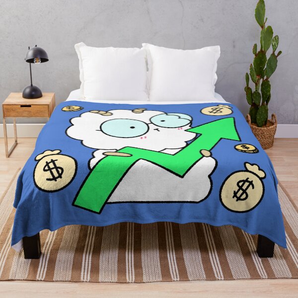 Item preview, Cute Sheep Stock Market Bull Run Illustration designed and sold by ubborn.