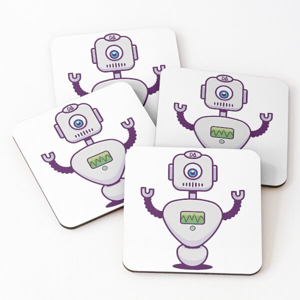 Item preview, Cute Cyclops Retro Robot Mascot Sci-Fi Cartoon Illustration designed and sold by DesignArtist.ia.