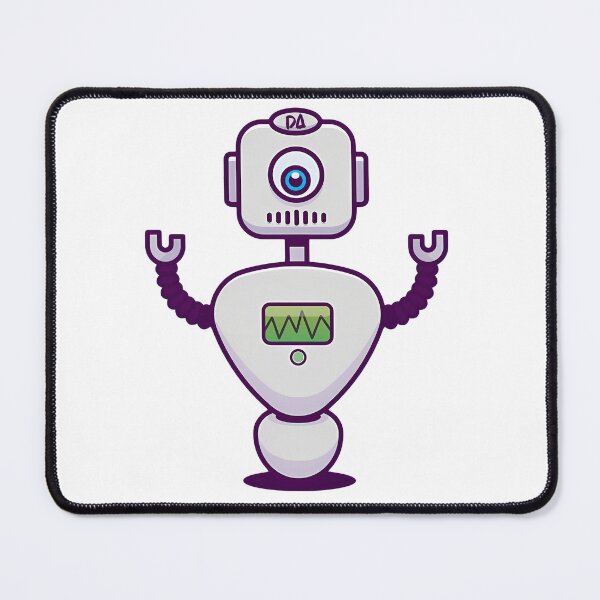 Item preview, Cute Cyclops Retro Robot Mascot Sci-Fi Cartoon Illustration designed and sold by DesignArtist.ia.