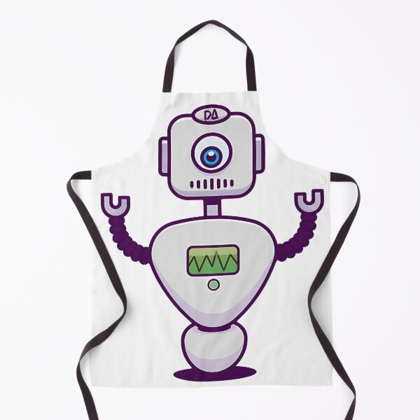 Item preview, Cute Cyclops Retro Robot Mascot Sci-Fi Cartoon Illustration designed and sold by DesignArtist.ia.