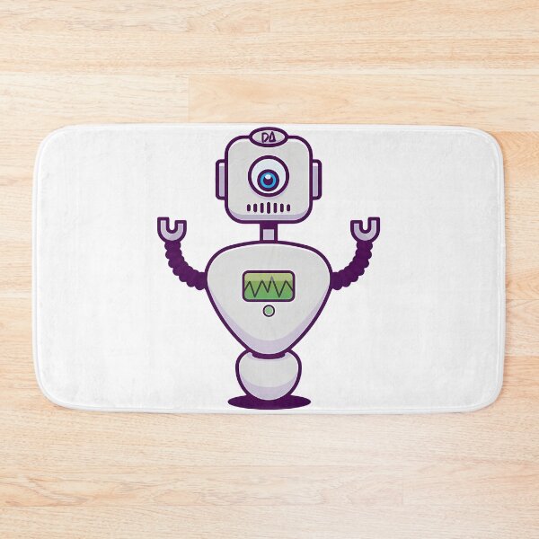 Item preview, Cute Cyclops Retro Robot Mascot Sci-Fi Cartoon Illustration designed and sold by DesignArtist.ia.