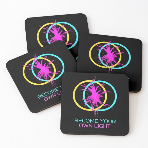 Item preview, Become Your Own Light Neon Motivational Art designed and sold by PixelQ.
