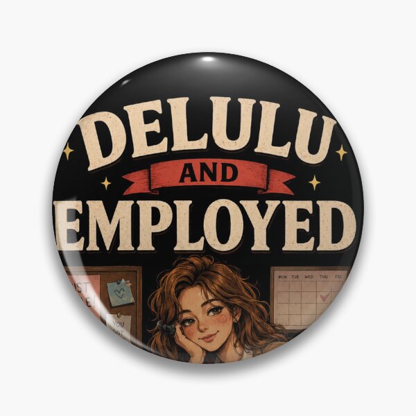 Item preview, Delulu and Employed – Because Somehow It's Working! ✨ designed and sold by @SHINTOSARTSTORE.