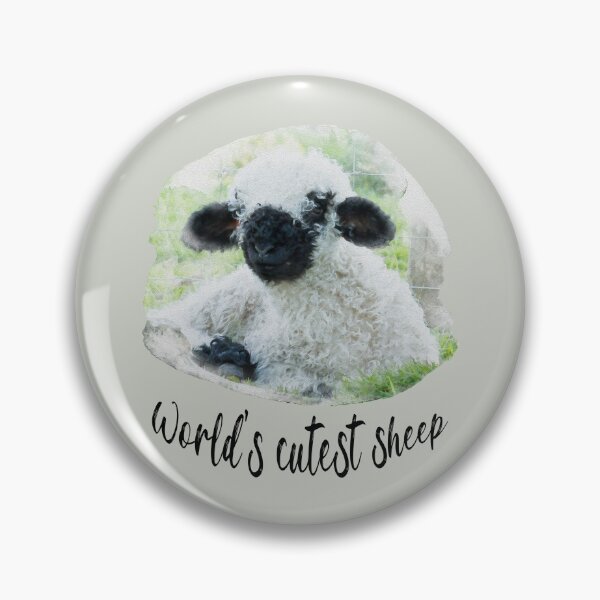 Item preview, World's Cutest Sheep Watercolour Photograph - Valais Blacknose Lamb designed and sold by Jane Stanley Photography.