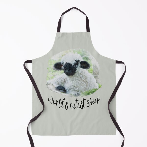 Item preview, World's Cutest Sheep Watercolour Photograph - Valais Blacknose Lamb designed and sold by Jane Stanley Photography.