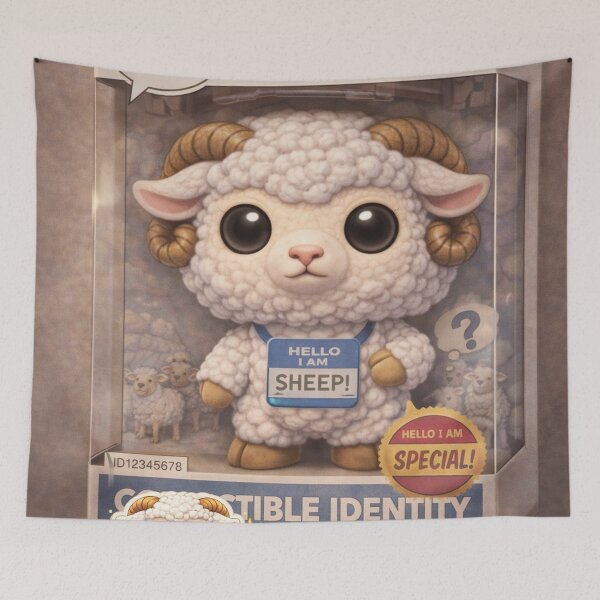 Item preview, Collectible Identity Sheep | Funko Flock Parody designed and sold by Thpoar.