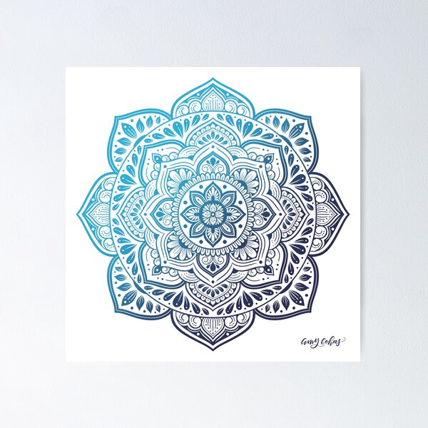Item preview, Luna Mandala — Calming Meditation Art designed and sold by Amy Cohas Design.