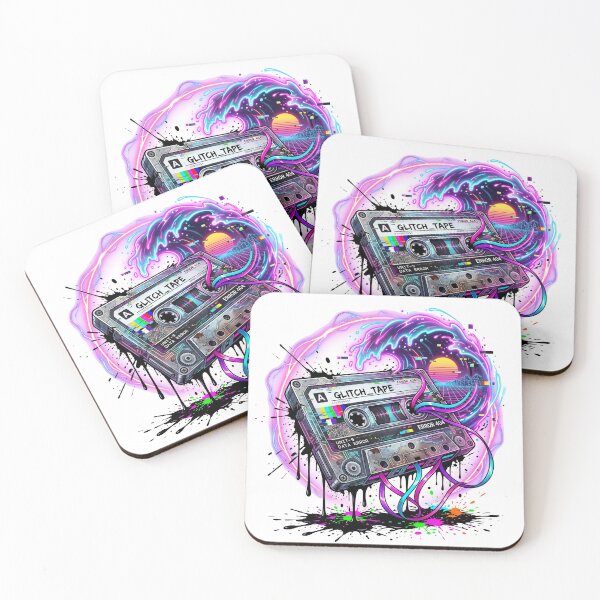 Item preview, Cybernetic Cassette: Neural Network Override Glitch Art designed and sold by OnikaD art.