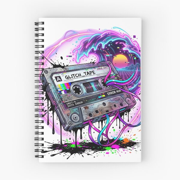 Item preview, Cybernetic Cassette: Neural Network Override Glitch Art designed and sold by OnikaD art.